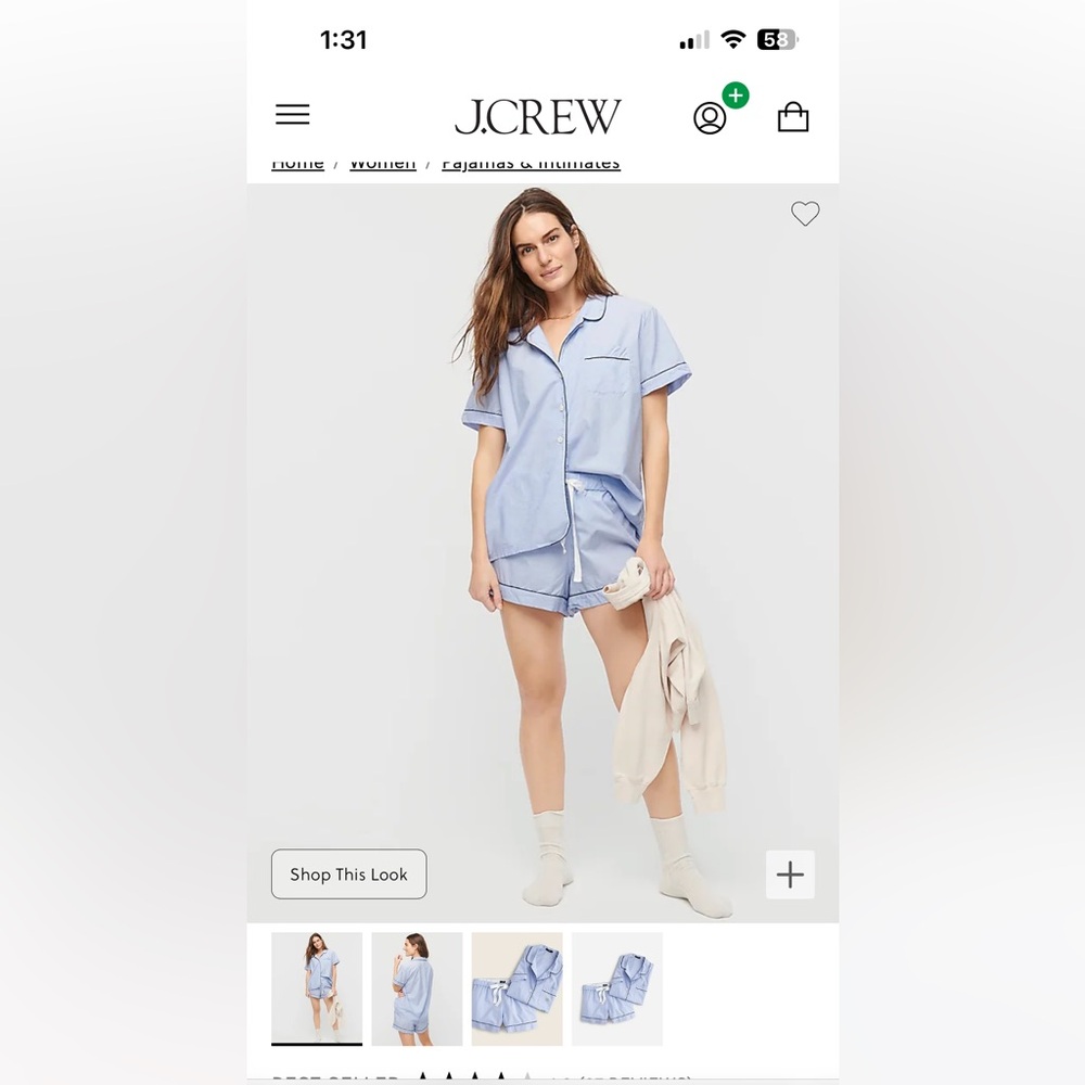 End on end cotton pajama short set, New, never worn or tried on!